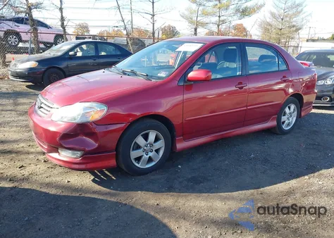 2003 Toyota Corolla S из США, поврежденный, VIN 2T1BR32E73C062708